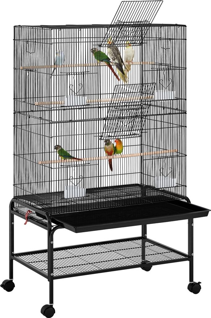 Yaheetech Vogelkäfig groß Vogelvoliere mit 3 Sitzstangen Produktbild 