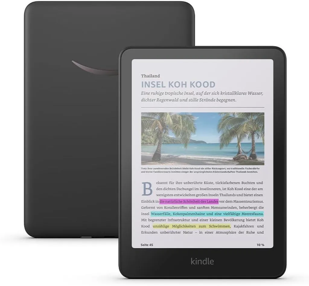 Lecteur de livres électroniques Kindle Colorsoft noir liseuse couleur
