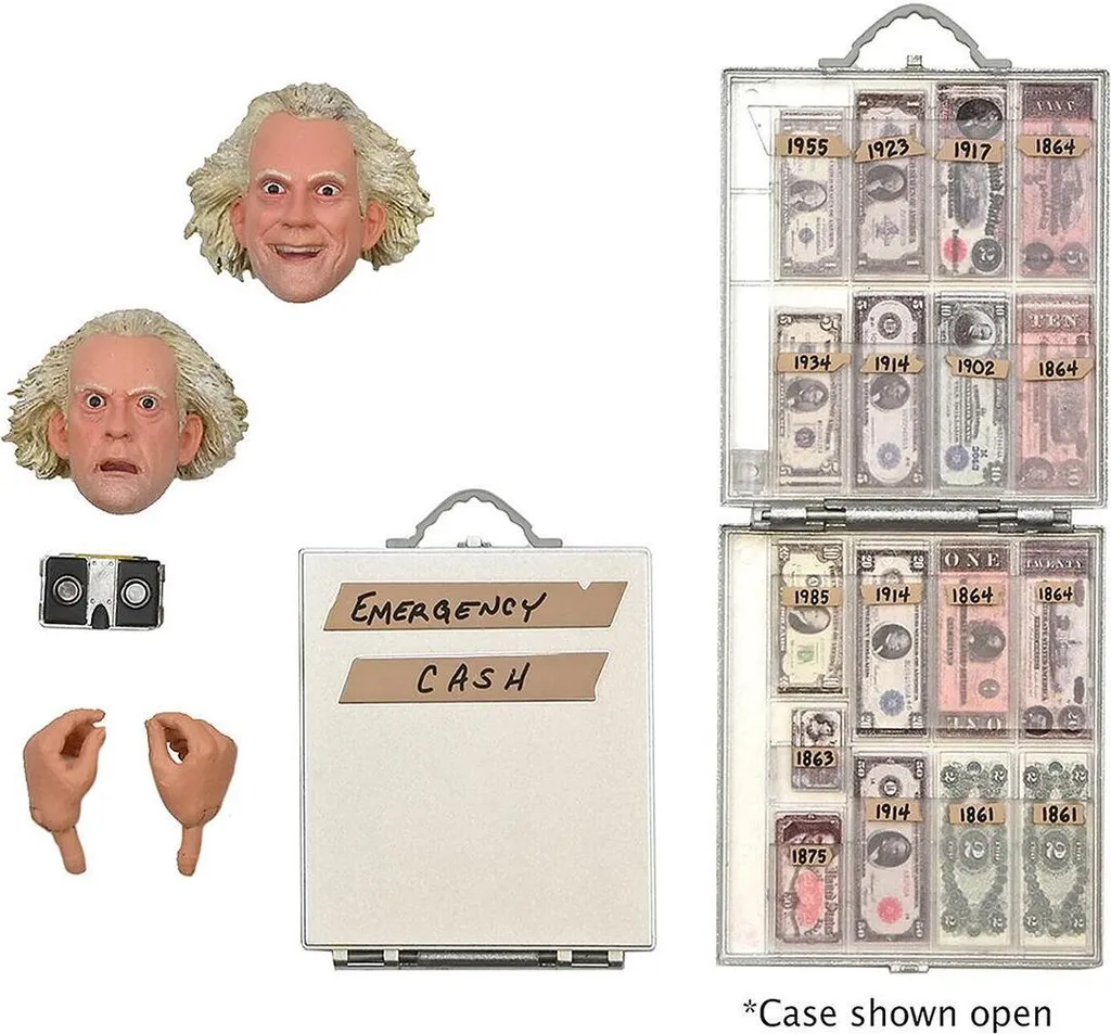 Doc Brown 2015 Figurine Articulée 18cm NECA Ultimate avec Accessoires