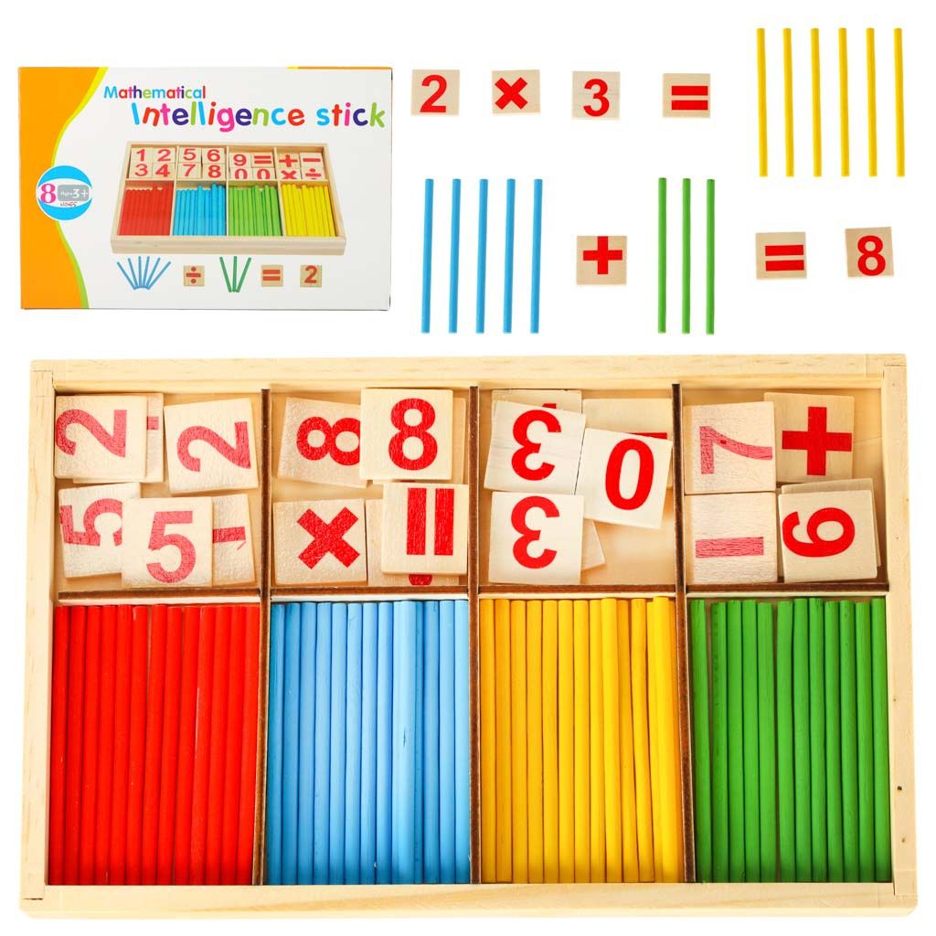 KIK - Loch zum Zählen lernen, Abakus, Zahlen, Montessori-Lernset