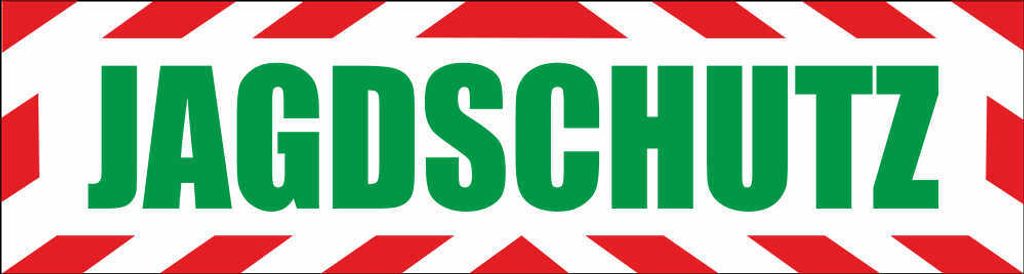 INDIGOS UG - Magnetschild "Jagdschutz" mit Rahmen 30 x 8 cm reflektierend - Magnetfolie für Auto / LKW / Truck / Baustelle / Firma
