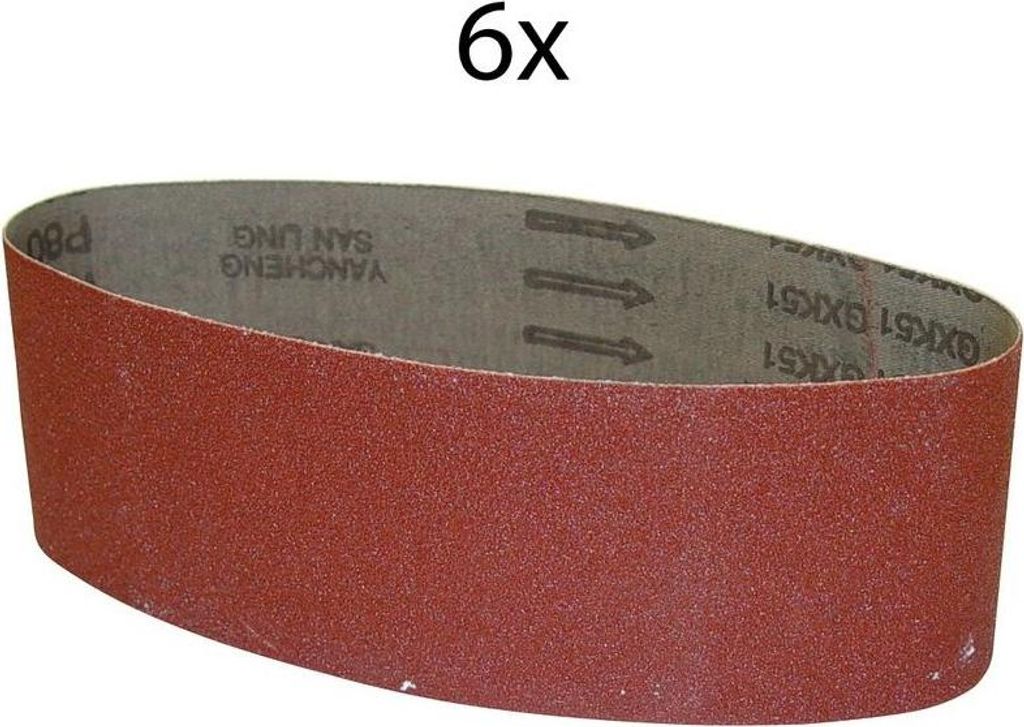 Schleifband 533x76 mm K80, 6 Stück