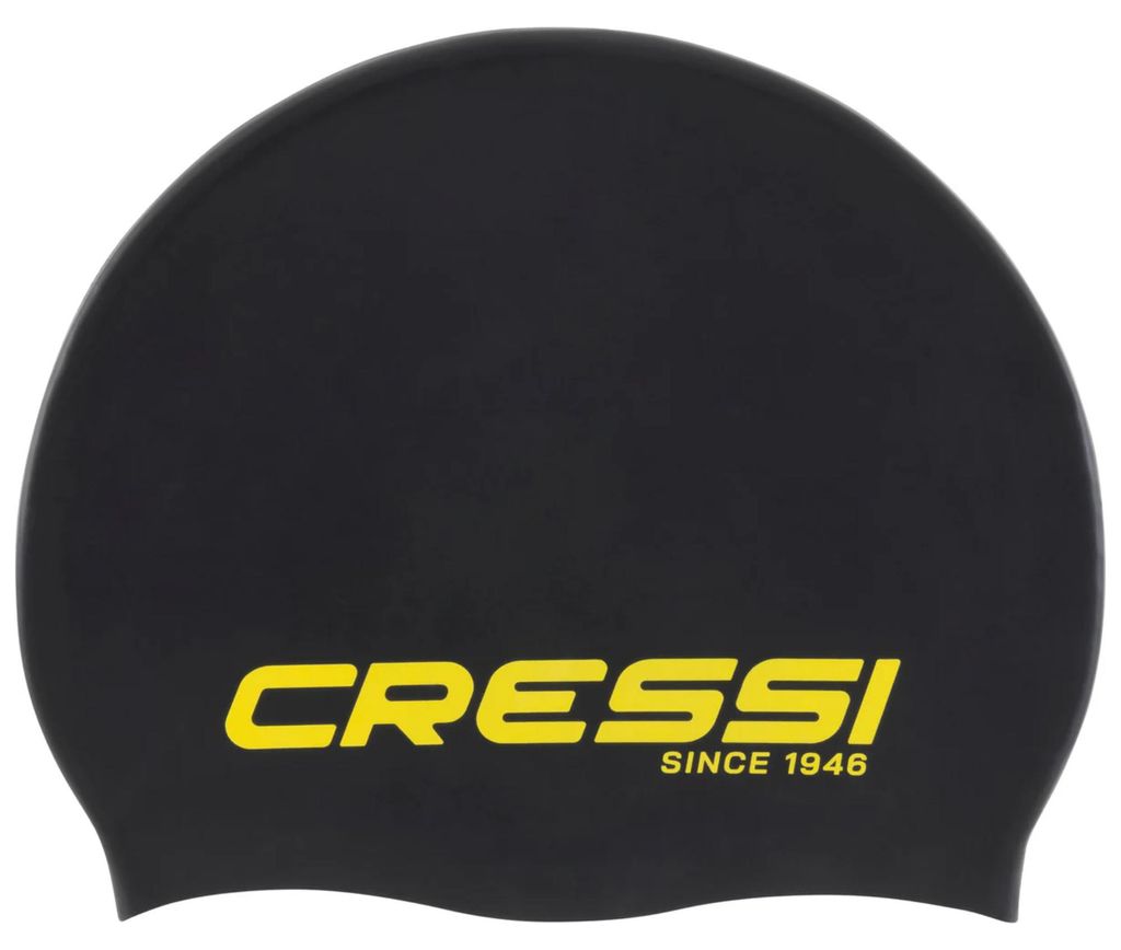 Bonnet de bain Cressi Eddie - Noir/Jaune Noir/Jaune Image du produit 