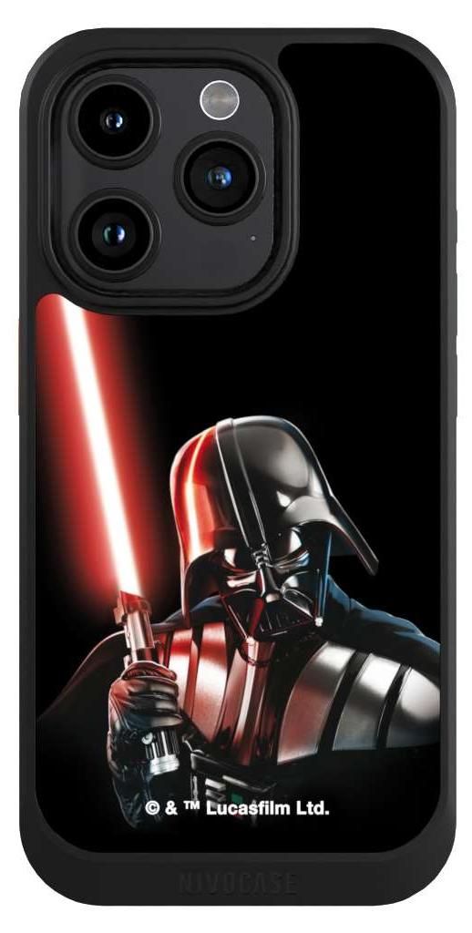 NIVOCASE Hülle für Apple iPhone 15 Pro Handyhülle NIVOcore Case Schwarz Darth Vader Fanartikel Star Wars