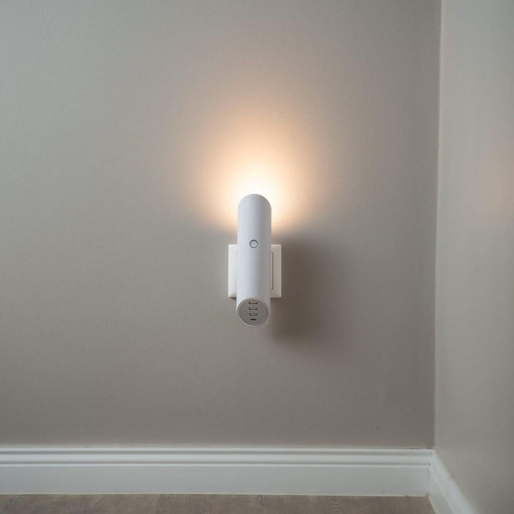 Spotlight Wallcharger mit 4 USB-Ports dimmbares Spotlight Produktbild 