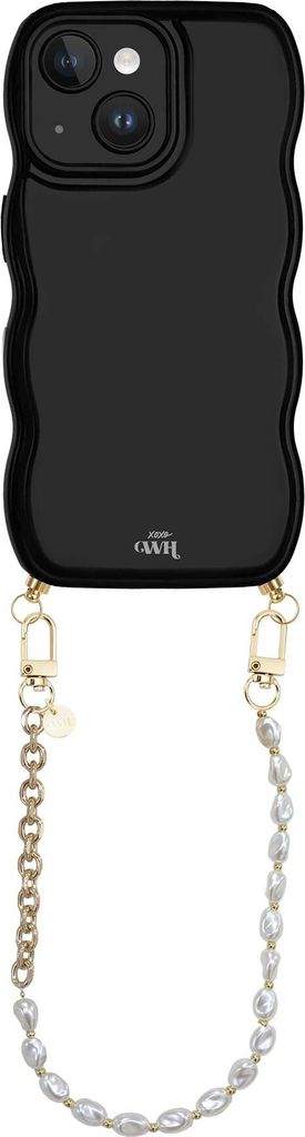 xoxo Wildhearts Glossy Wavy Cord Case Schwarz für iPhone 14 – Over the Moon Kurz