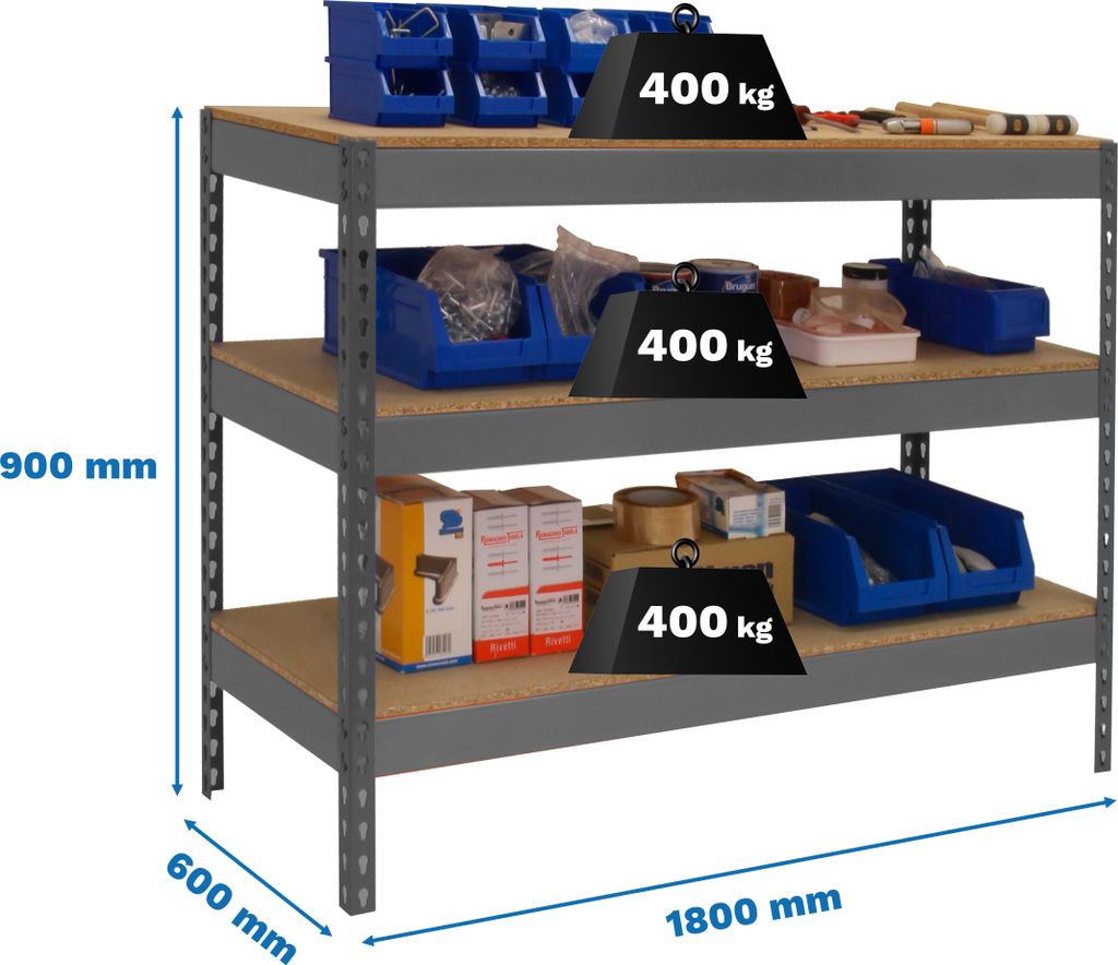 Arbeitstisch und Montage aus Metall ohne Parafuses SIMONWORK BASIC 3 901860-3 GRAU/HOLZ