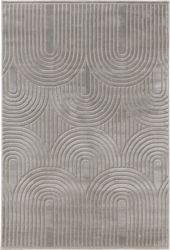 Tapis de Salon 200x300 cm Gris Interiyou Cannes - Idéal Grand Espace