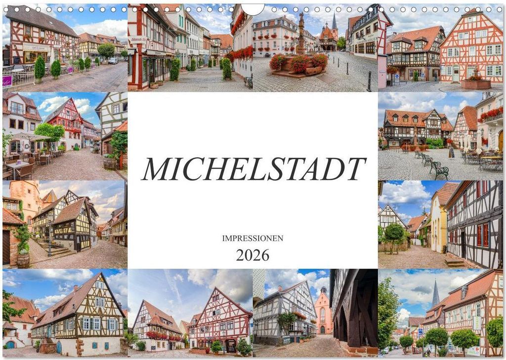 Michelstadt Impressionen (Wandkalender 2026 DIN A3 quer), CALVENDO Monatskalender