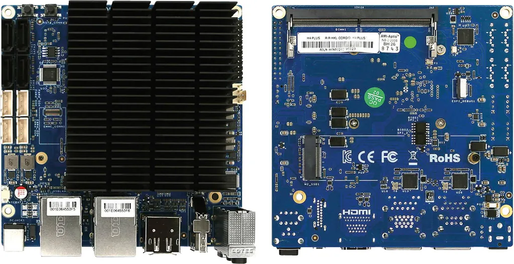 ODROID-H4+ Solution PC Fanless Intel N97 Double Ethernet et NVMe Rapide