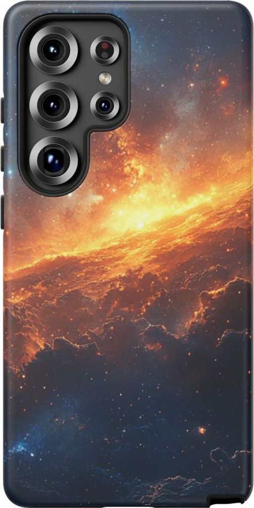 Leuchtende Weltraum-Nebel – Hülle Kompatibel mit Galaxy S25 Ultra