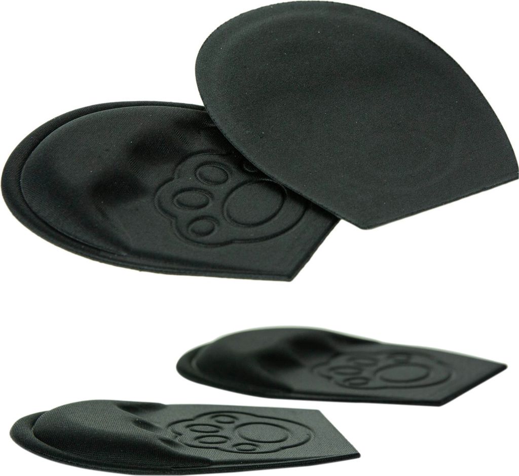 Einlegesohlen Für Schuhe, Fußkissenpolster, Mittelfußvorfuß-Einlagepolster, Material, Schwarz, 11x8,5 cm