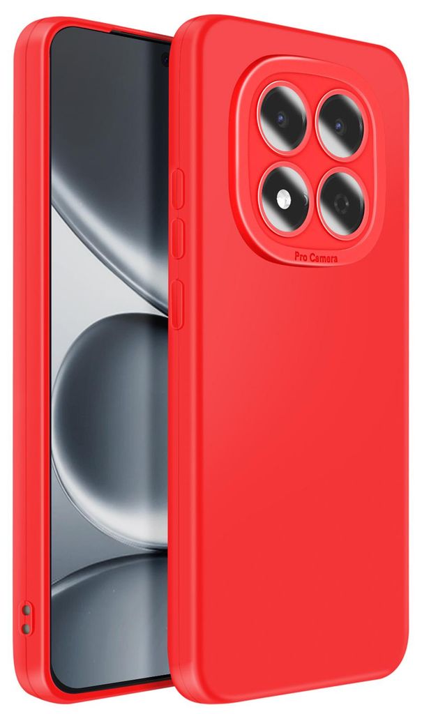 Avizar, Silikonhülle mit erhöhtem Kamerarand für Xiaomi Redmi Note 15 Pro 5G, Rot