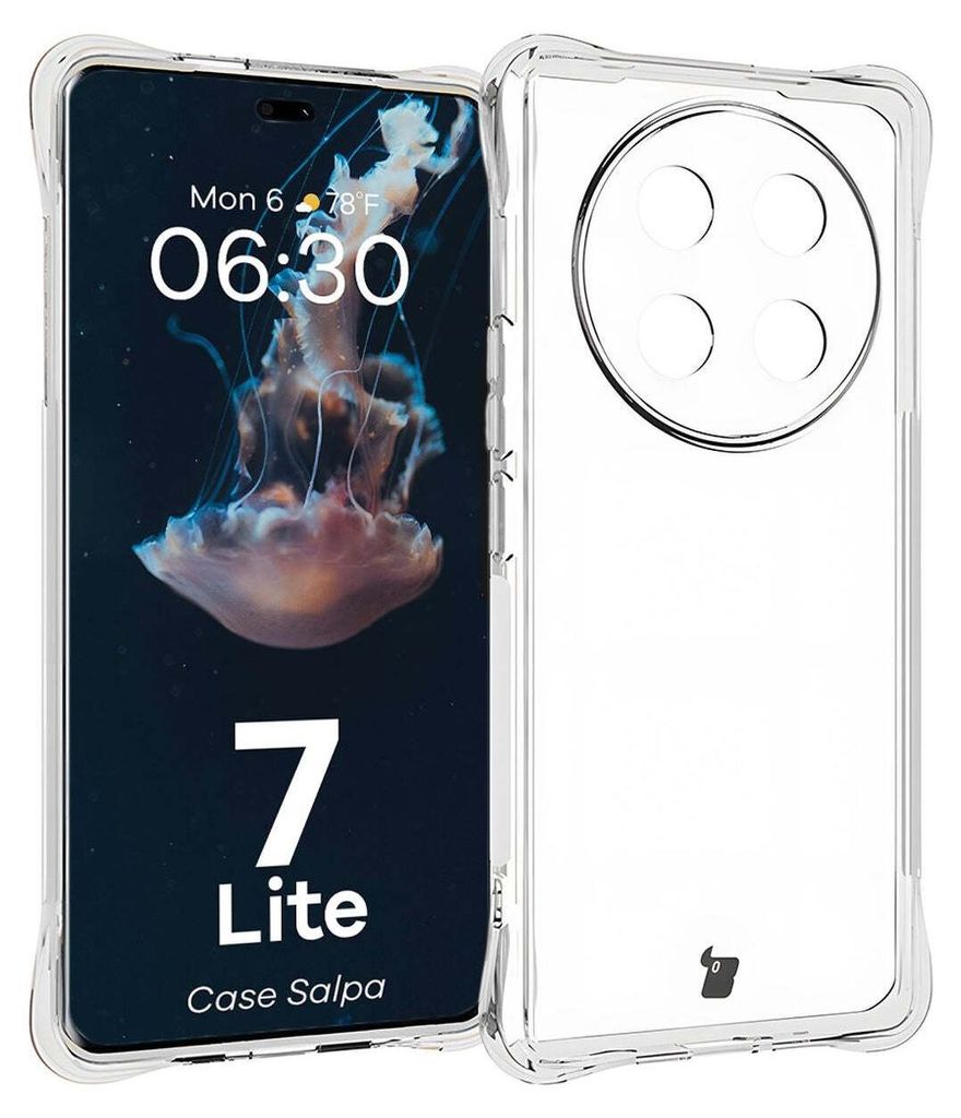 Bizon Case Salpa flexible Hülle für Honor Magic7 Lite, transparent