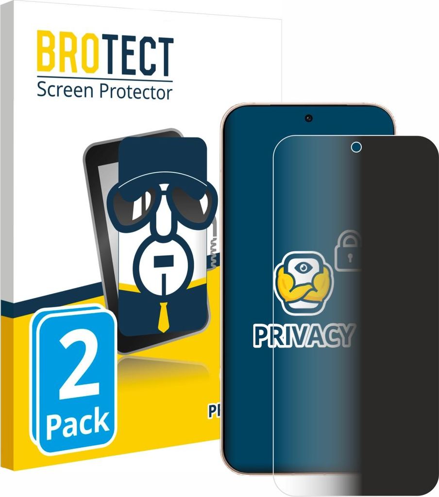 2x BROTECT Sichtschutzfolie für Oppo Reno 15 Pro Anti-Spy Privacy Sichtschutz Blickschutz Folie Blaulicht-Schutz
