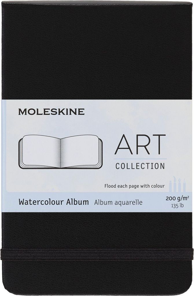 Moleskine Aquarellalbum, P/A6, 200g-Aquarellpapier, Hard Produktbild 