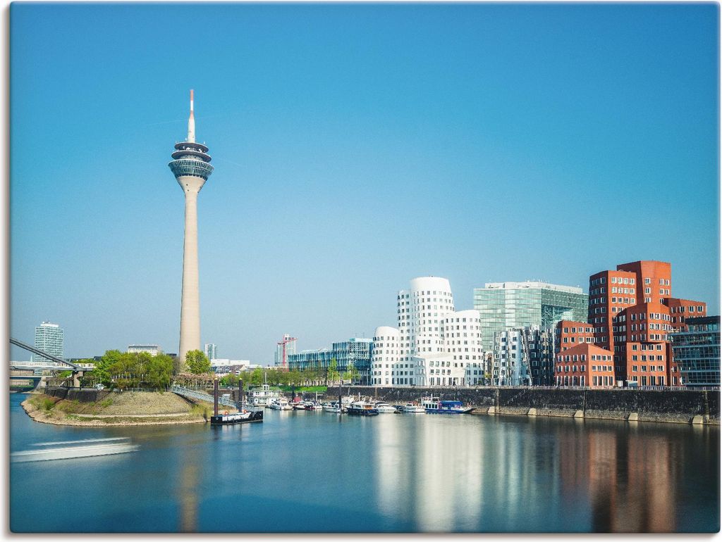 ARTland Leinwandbild Düsseldorf Medienhafen 2 Größe: 120x90 cm