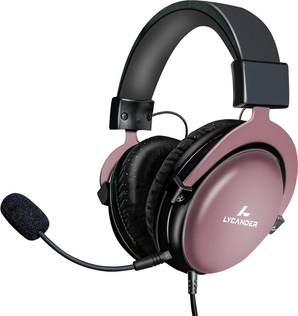 Gaming-Headset mit Mikrofon und LED-Licht, 3,5 mm Eingang, für PC, PS4, Xbox One, Nintendo Switch und mehr