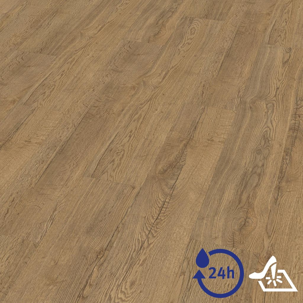 EGGER Aquadura Hybridboden EDF164 Elva Eiche braun 1292x193x7,5mm