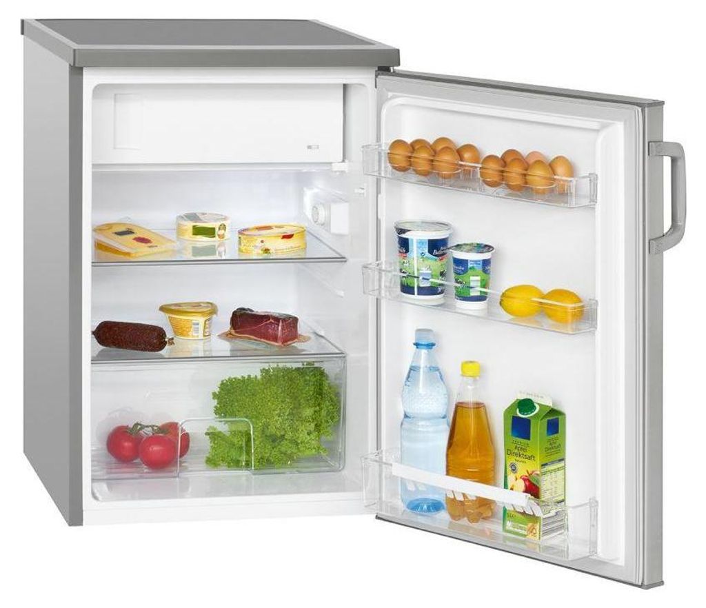 Bomann KS 2194.1 INOX Tischkühlschrank 120L mit Gefrierfach Produktbild 