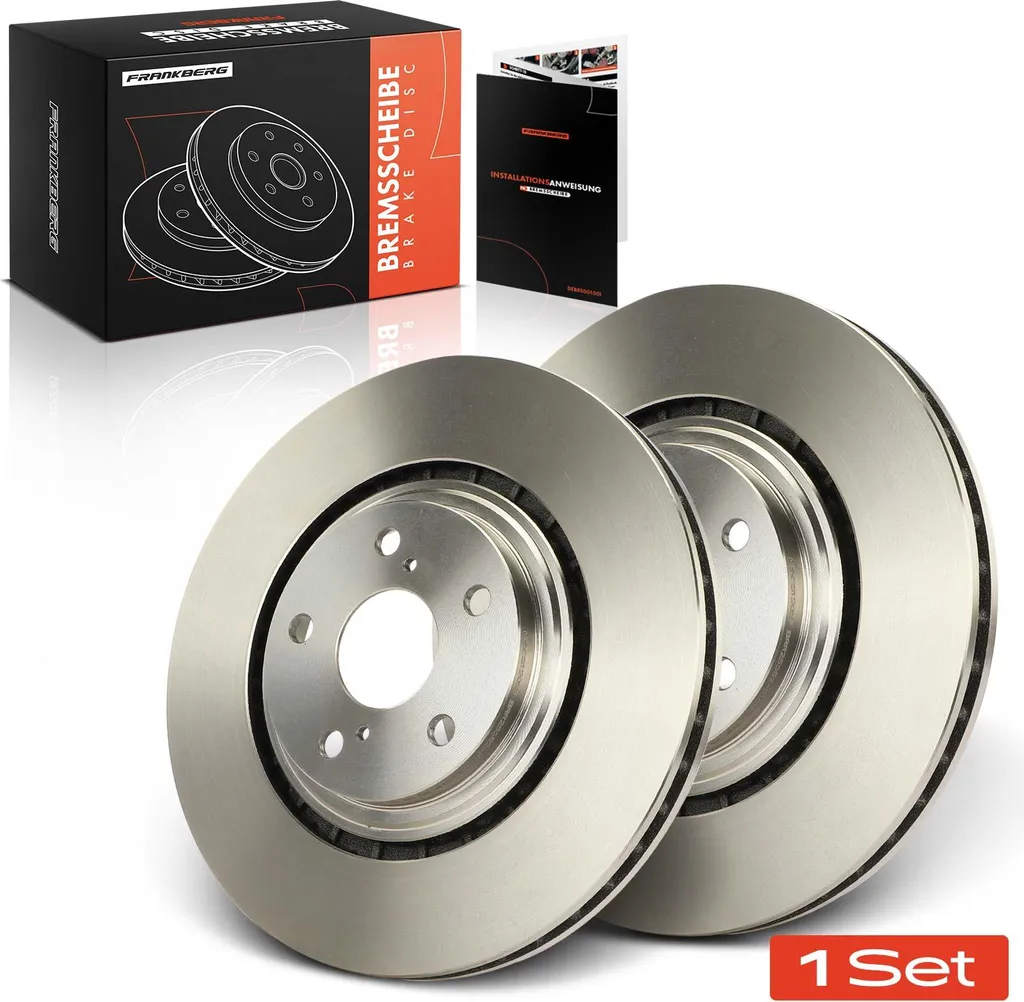 Paire de Disques de Frein Avant Ventilés pour Toyota Highlander et Van