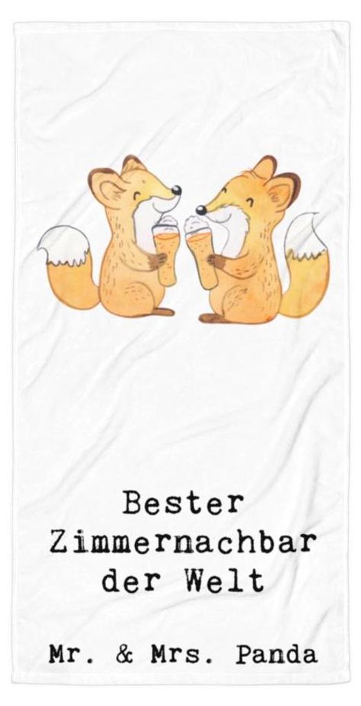 Mr. & Mrs. Panda Strandtuch Fuchs Bester Zimmernachbar der Produktbild 