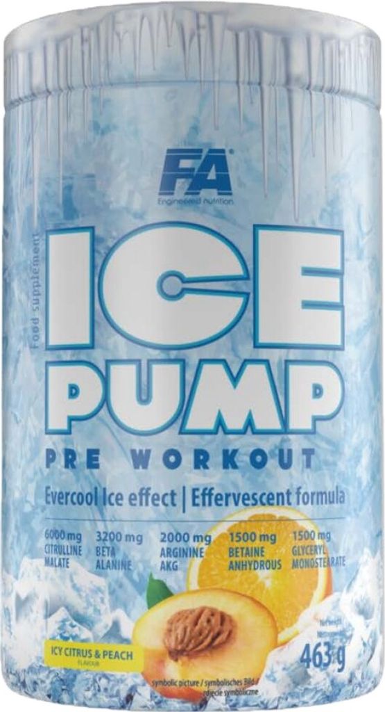 FA Nutrition | ICE Pump / Evercool Pre-Workout Icy Citrus & Peach