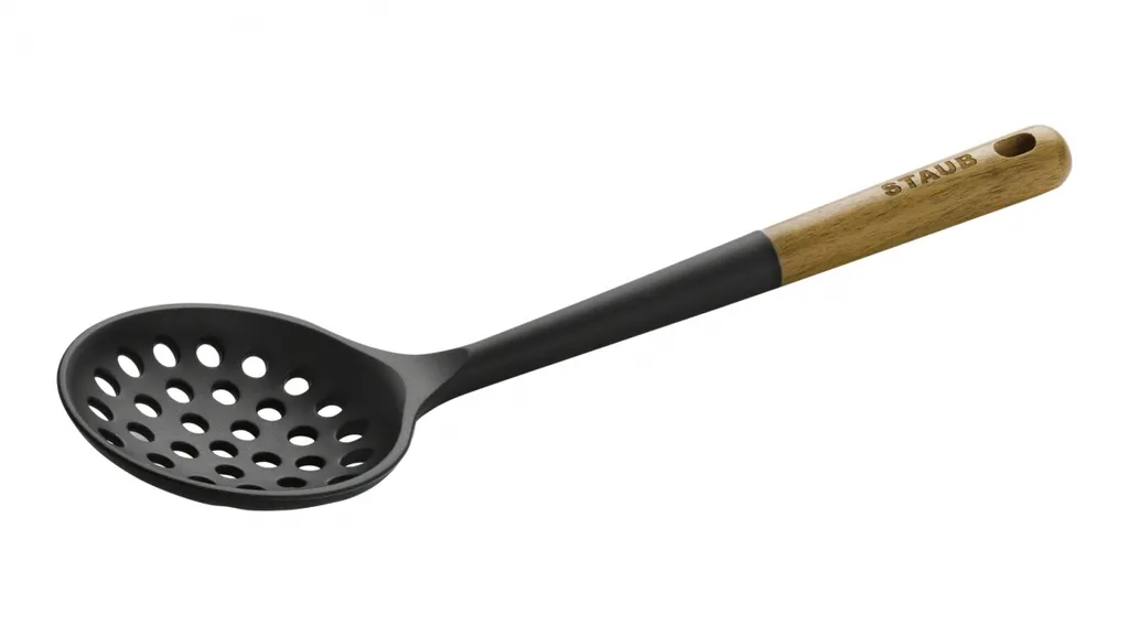 Staub Mestolo Schiumarola 31cm - Design Elegante in Acacia e Silicone