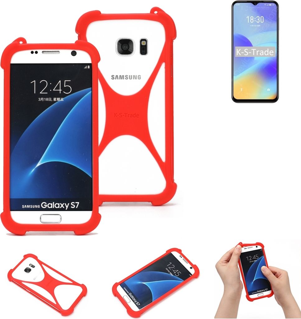 K-S-Trade Handy-Hülle kompatibel mit Meizu M10 Schutz-Hülle Bumper Silikon Schutz Hülle Cover Case Silikoncase Silikonbumper TPU Softcase