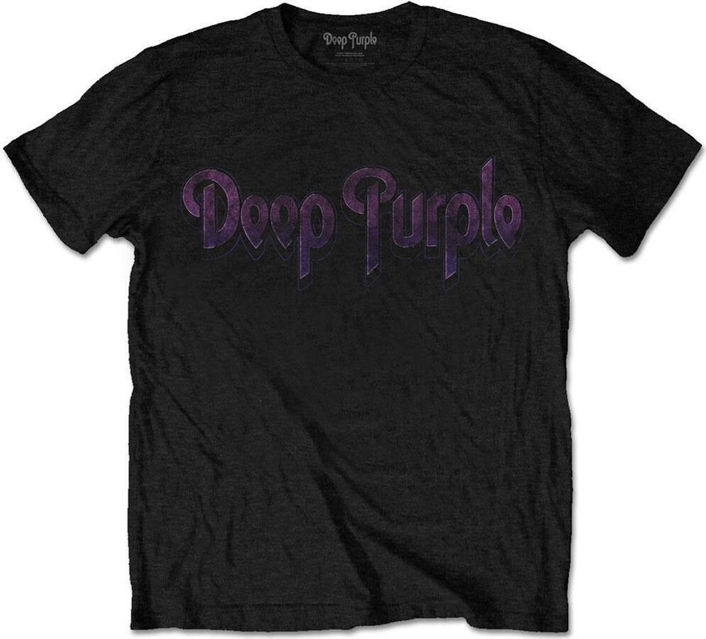 Deep Purple - T-Shirt Logo für Herren/Damen Uni RO2399 (XXL) (Schwarz)