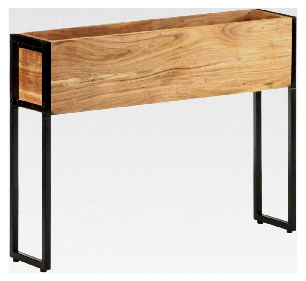 Pflanzkübel aus Akazien- und Mangoholz 90x20x68 cm