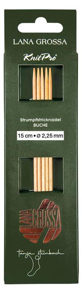 Lana Grossa Knit Pro Strumpfstricknadeln Nadelspiel BUCHE Produktbild 