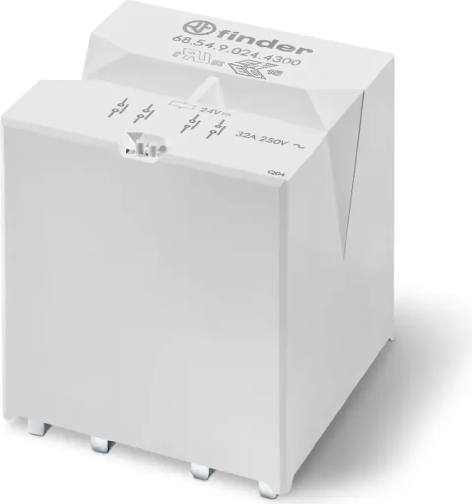 Relais Finder 68.54 à 4 contacts NO 32 A avec isolation renforcée de la bobine