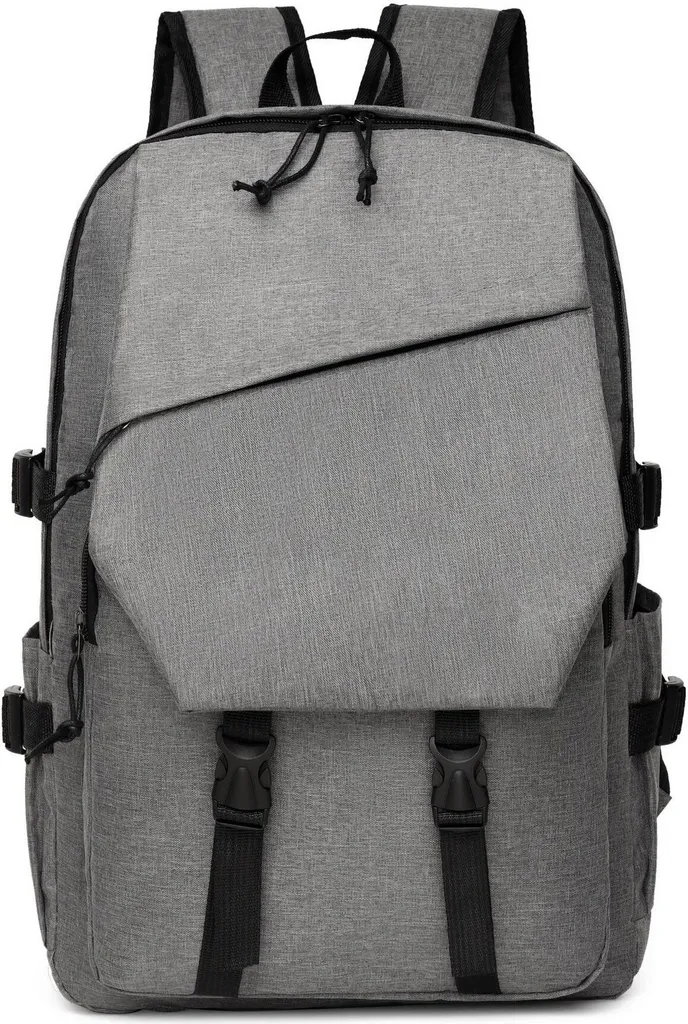 Sac à dos INF grand format imperméable et élégant gris anthracite