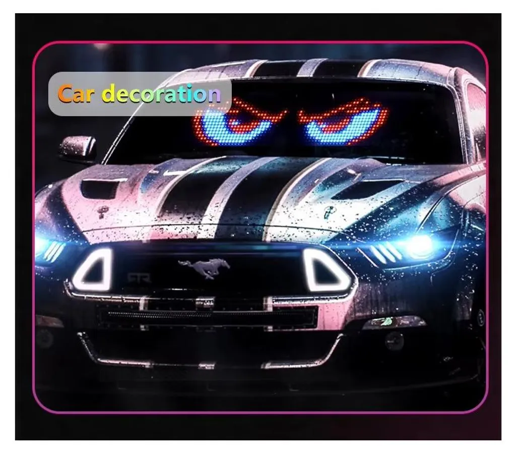 Écran LED voiture programmable 59 cm : rendez votre message enfin visible ! - 7
