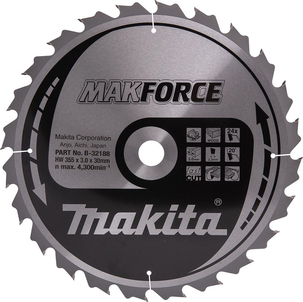 Makita MAKFORCE Sägeblatt 355x30x24Z