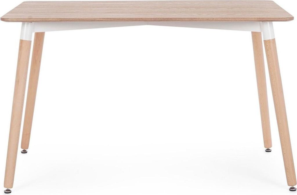 Tavolo David 120 x 80 x 74 cm MDF legno di faggio naturale Immagine del prodotto 