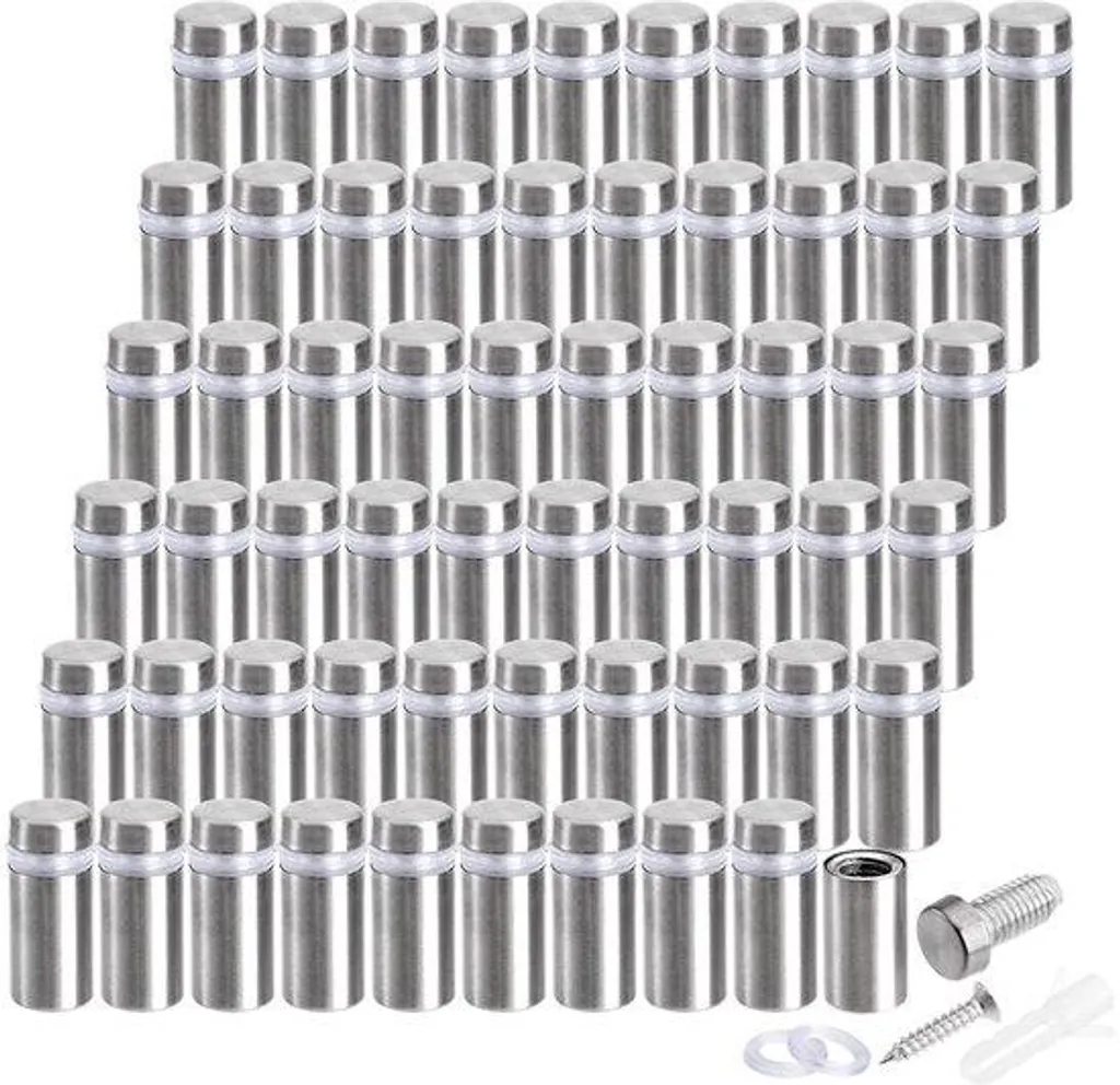 Entretoise 12 x 25 mm pour montage de plaques en acrylique et verres