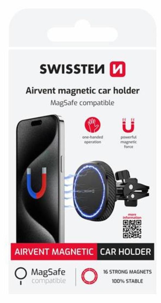 SWISSTEN Magstick Compact Magnetic Mobile Car Holder Zdjęcie produktu 
