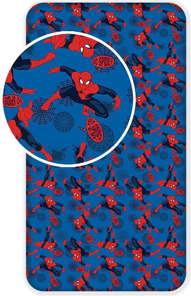 Drap housse Spiderman Drap de lit avec élastique 90 X 200 Image du produit 