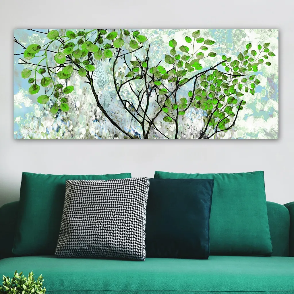 Tableau Décoratif sur Toile 50x120 cm Wallity Design Moderne Coloré