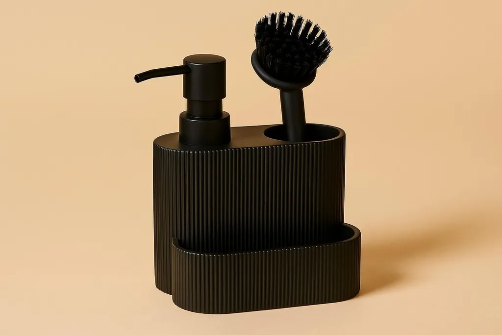 Distributore di detersivo KIMU con scomparto per spazzole e spugne - 3