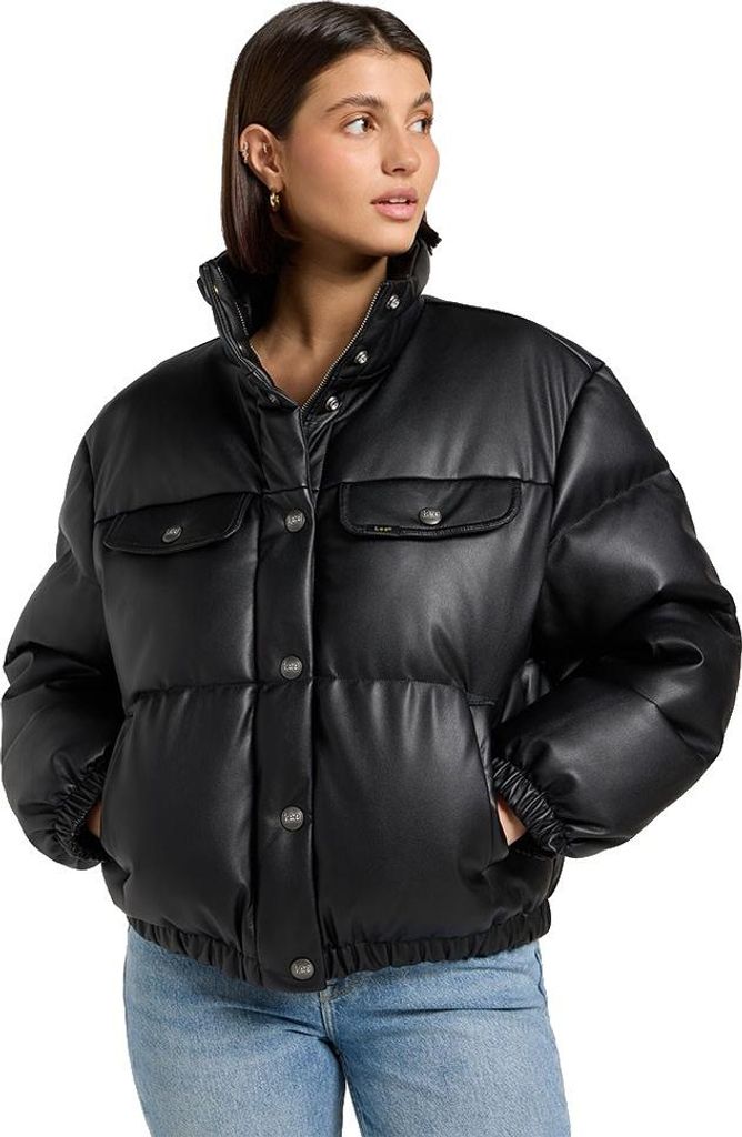 Lee 112371066 Steppjacke Schwarz M Frau Schwarz M