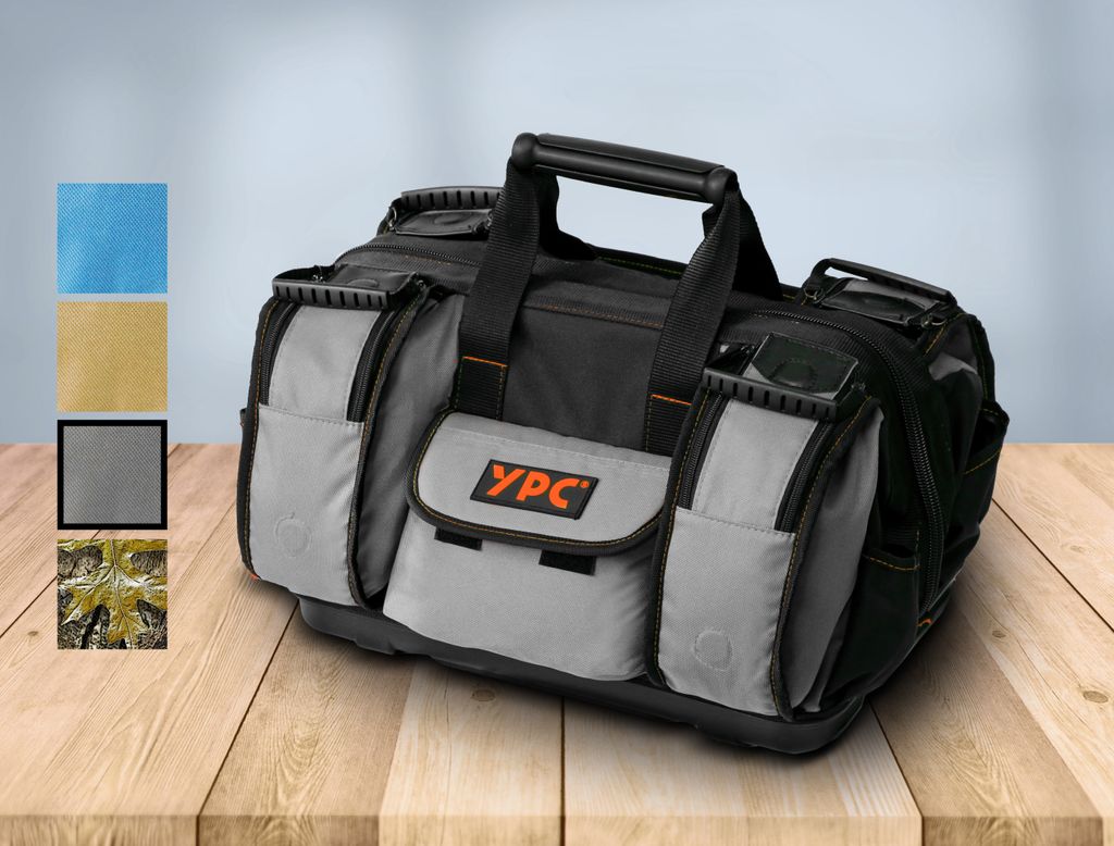 YPC XXL Werkzeugtasche 42x30x25cm – wasserdicht, reißfest, stabiler Boden, 20kg Tragkraft, Schultergurt & Griff, Profi-Aufbewahrung