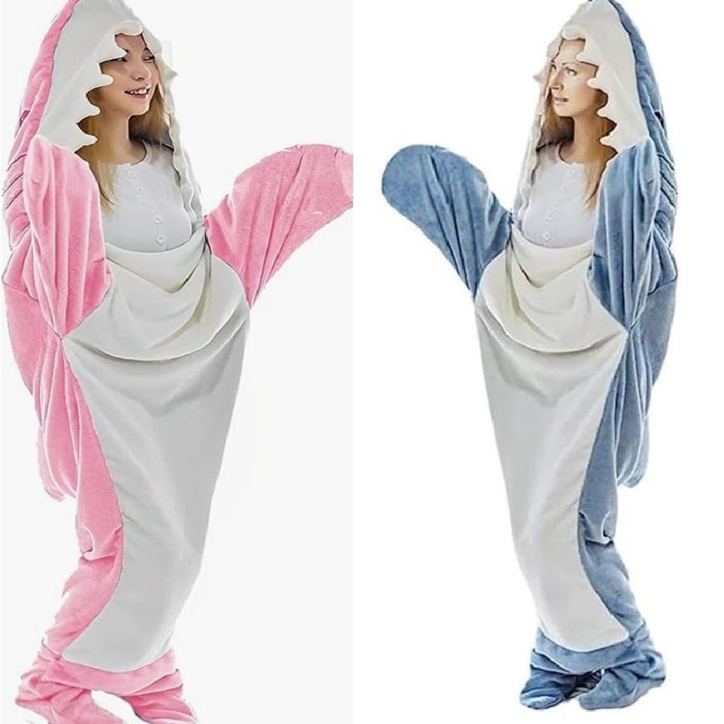 Focupaja Hai Einteiler - Tier Cosplay Schlafanzug Für Erwachsene