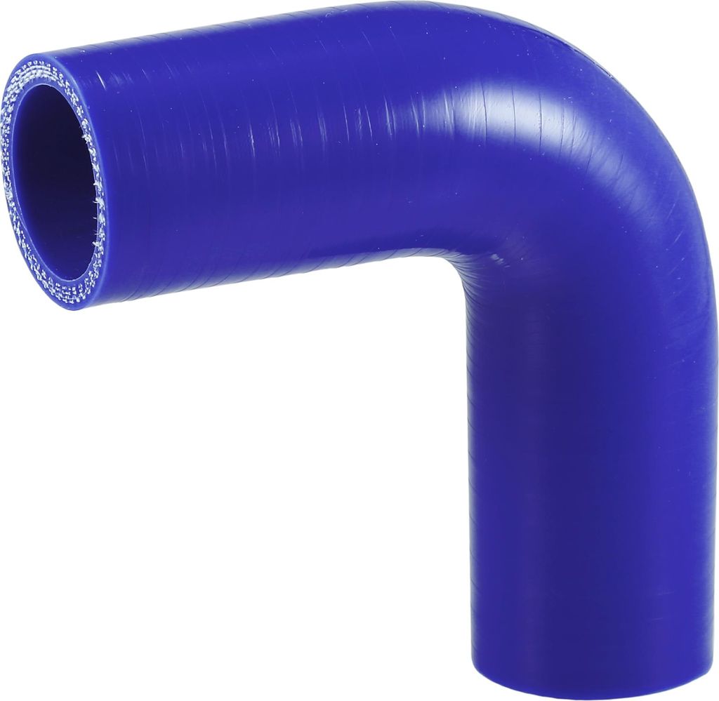 1 Stück 32mm 1,26" ID 90mm 3,54" Länge 90 Grad blau Autosilikonschlauch Kühlmittelschlauch Universal
