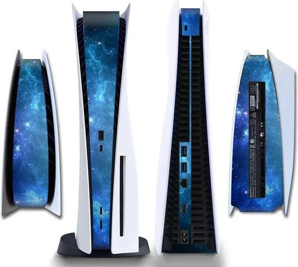 Accessori PS5: Skin Adesiva Blu Universo | Protezione Console PlayStation 5