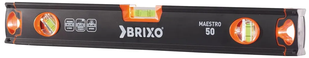 Niveau à bulle magnétique Brixo Maestro 50 cm avec fioles antichocs