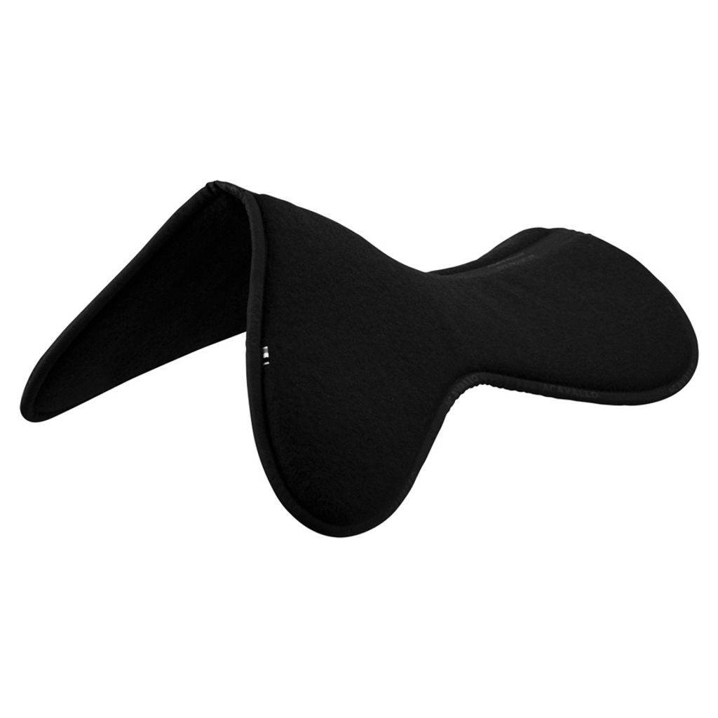 Acavallo Close Contact Memory Foam Virgin Woolmark Half Pad, Farbe:Black, Größe:2