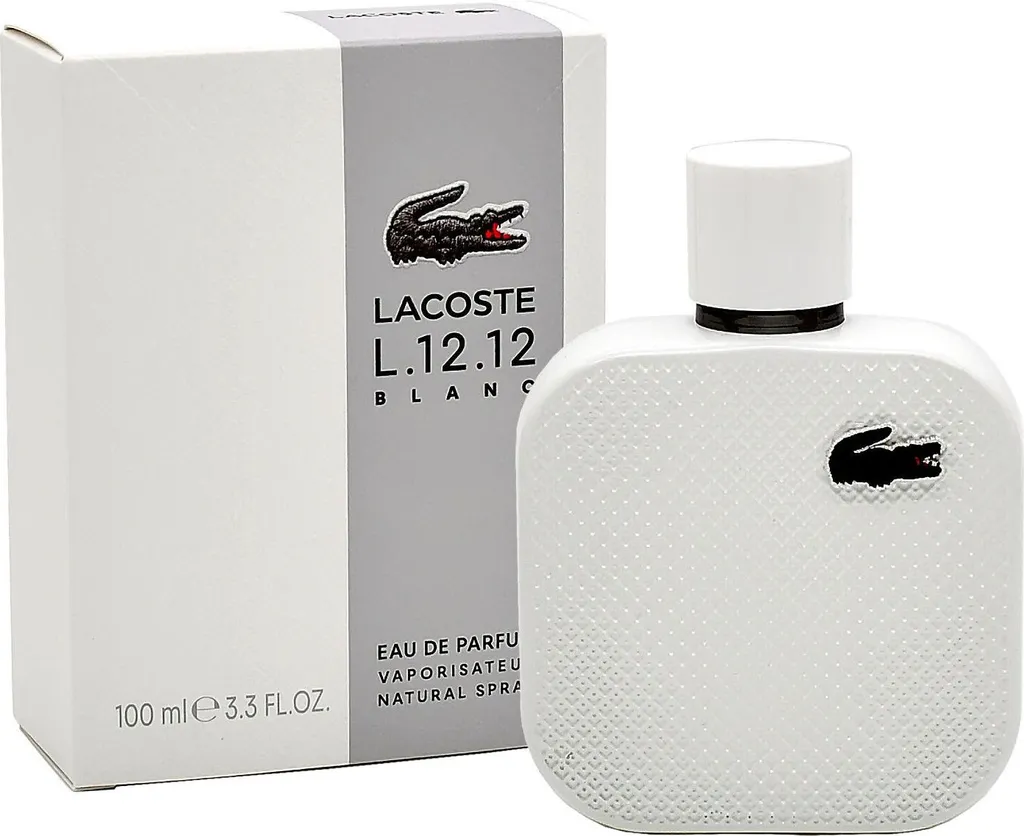 Lacoste L.12.12 Blanc Eau de Parfum 100ml aux notes de boisées